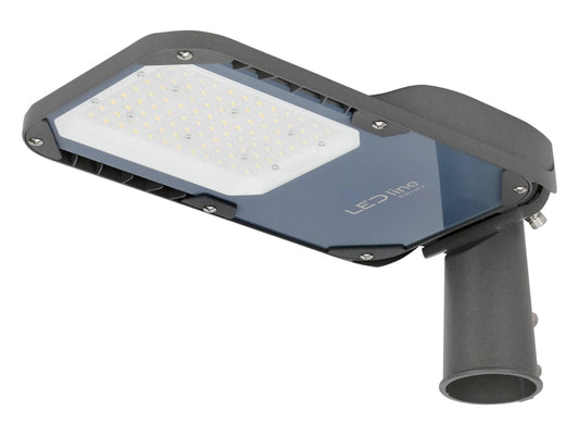 LED PRIME CAMINO Straßenleuchte 50W 7000lm IP66 grau IK08 Industrieleuchte 220-277V CCT 3000-5700K