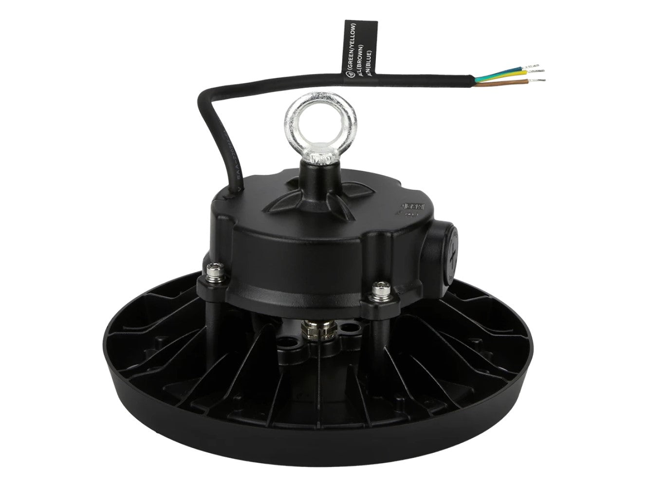 LED PRIME HIGH-BAY SERON 100W Hallenleuchte 14000lm schwarz 120° 180-264V IP65 Industrieleuchte IK09 Neutralweiß 4000K