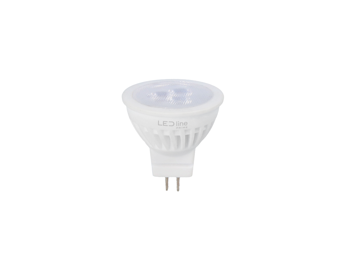 LED-line PRIME LED GU4 MR11 3W Reflektor 330lm 38° Keramik 10-14V AC/DC Kaltweiss 6500K