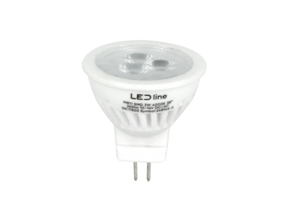 LED GU4 MR11 3W Reflektor 330lm 38° Keramik 10-14V AC/DC Neutralweiss 4000K