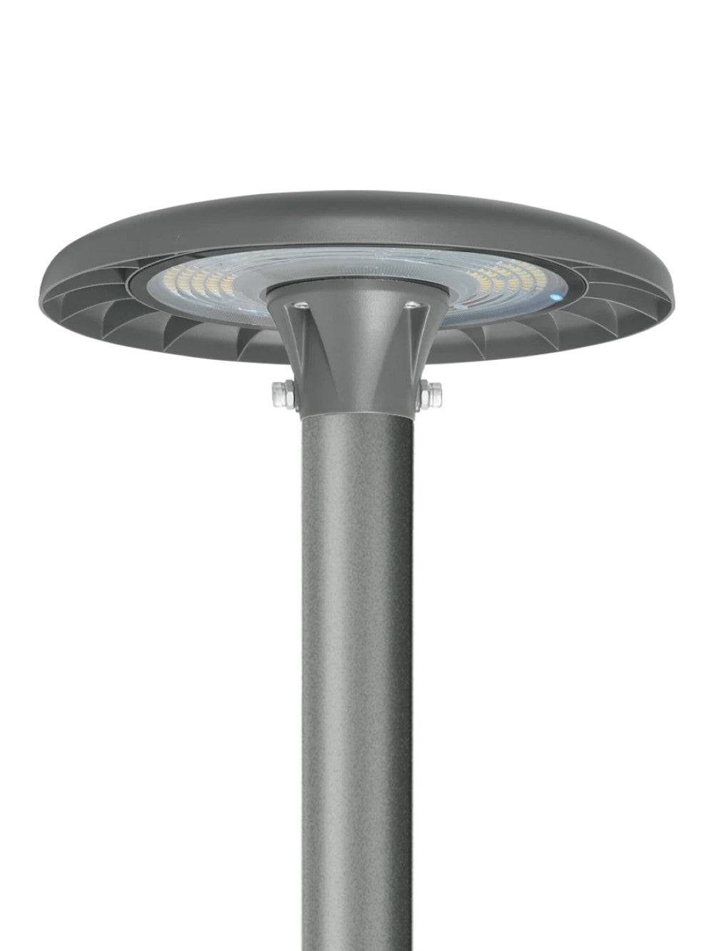 LED PRIME Lichtmast höhenverstellbar 2m 3m 4m für Parkleuchte Straßenleuchte Industrieleuchte grau