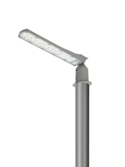 LED PRIME Lichtmast höhenverstellbar 2m 3m 4m für Parkleuchte Straßenleuchte Industrieleuchte grau