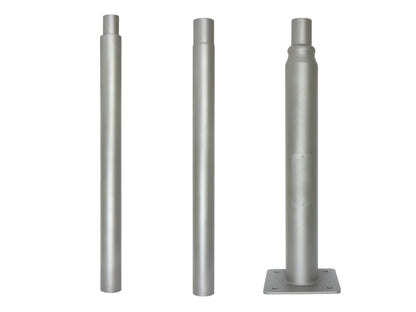 LED PRIME Lichtmast höhenverstellbar 2m 3m für Parkleuchte Straßenleuchte Industrieleuchte grau