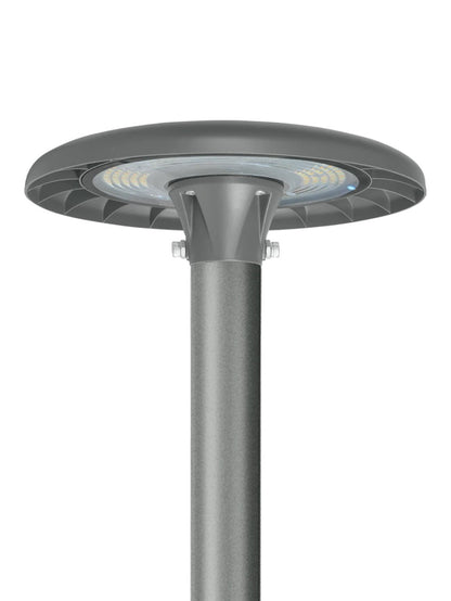 LED PRIME Lichtmast höhenverstellbar 2m 3m für Parkleuchte Straßenleuchte Industrieleuchte grau