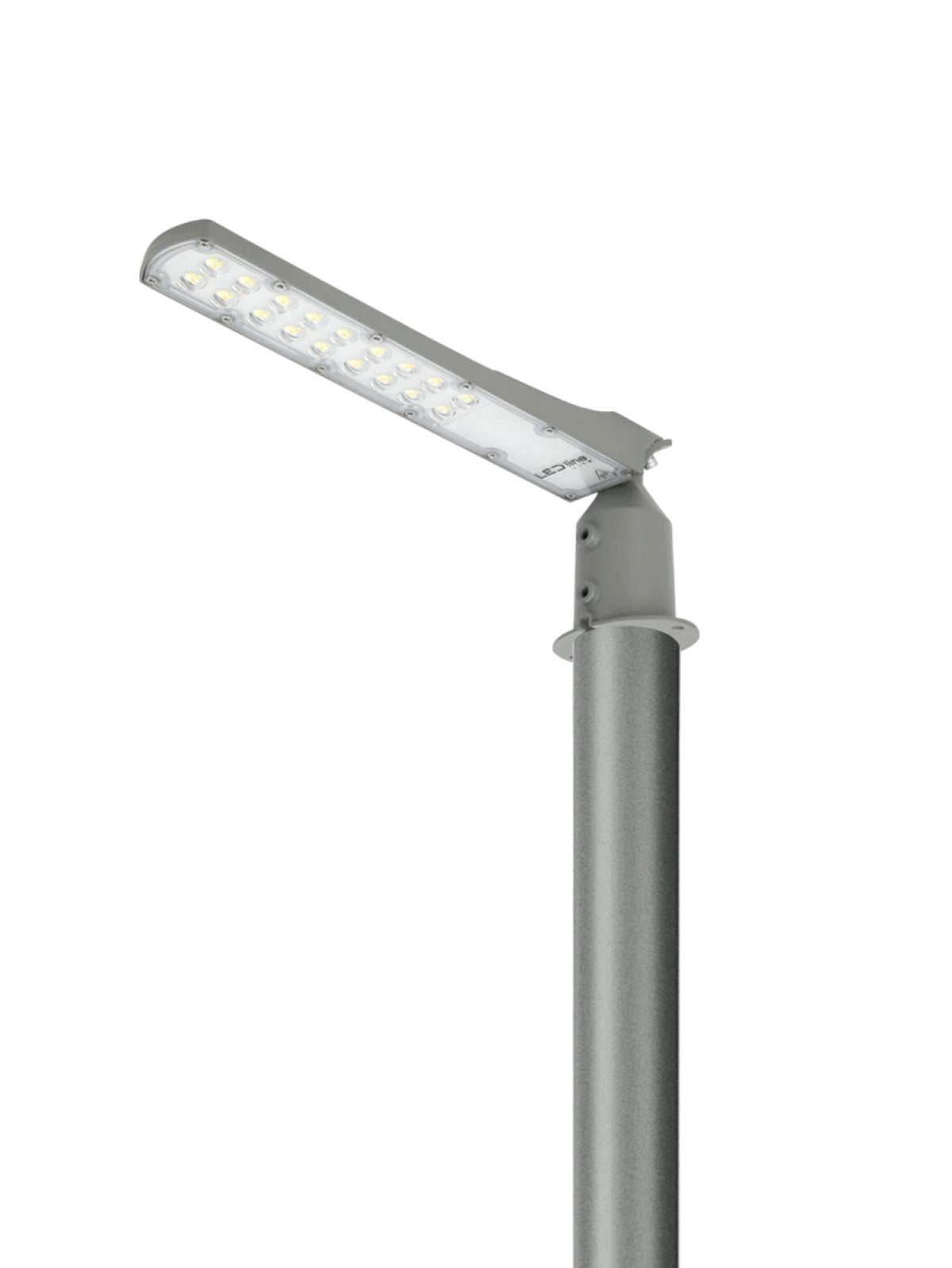 LED PRIME Lichtmast höhenverstellbar 2m 3m für Parkleuchte Straßenleuchte Industrieleuchte grau