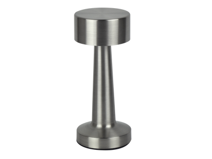 RIWIA Tischleuchte 1W silber 120lm mit Touchdimmer IP20 3,7V 120° 3000-5000K CCT