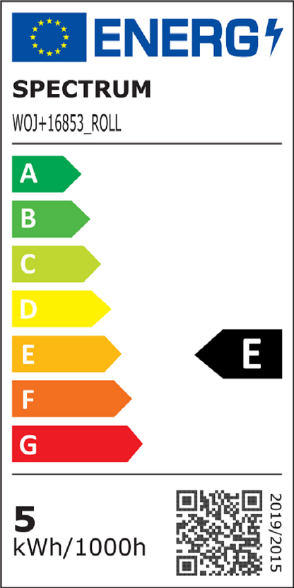 LED-Streifen 24V Warmweiß – 10W/m, 128 LED/m, 5m Rolle, IP20