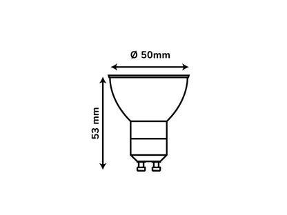 LED GU10 1W Reflektor 120lm 100° 220-240V Kaltweiss 6500K