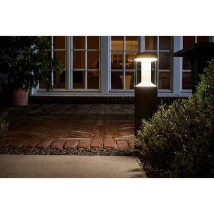 LED Außenstehleuchte Modern Lantern 90cm Multicolor Dunkelgrau  12W 650lm RGBW 2000K-6500K Dimmbar App Google Alexa Bluetooth