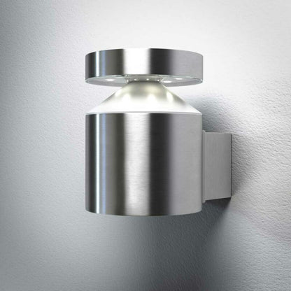 LED Außenwandleuchte Endura Style Cylinder Wall IP44 Edelstahl 6W 360lm Warmweiß 3000K