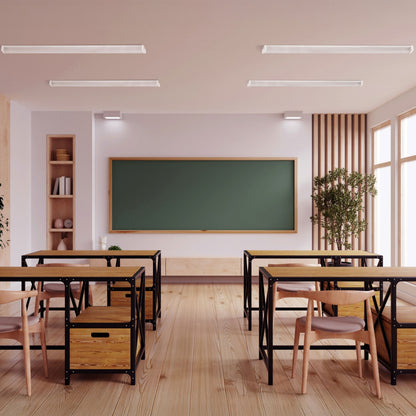 LIMEA PRISMATICA LED Feuchtraumleuchte 120cm 20-40W CCT IP44 Hermetisch Weiß