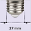 Bellight LED E27 G45 Tropfenform 5W = 40W 200° Birne 400lm 180V-260V Warmweiß 3000K