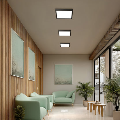 NYMPHEA SELECT LED Deckenleuchte 40x40cm 24-40W CCT Schwarz