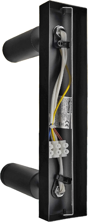 Spectrum LED Deckenleuchte Madara Slim 2x GU10 MR11 schwenkbar IP20 schwarz max. 4W rund