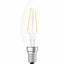 LED E14 B35 Kerze Filament 2W = 25W Klar 250lm Warmweiss 2700K