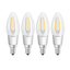 LED E14 B40 Kerze Filament klar 4,5W = 40W 470lm Warm 2200K-2700K DIMMBAR