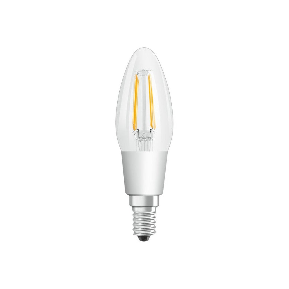 LED E14 B40 Kerze Filament klar 4,5W = 40W 470lm Warm 2200K-2700K DIMMBAR