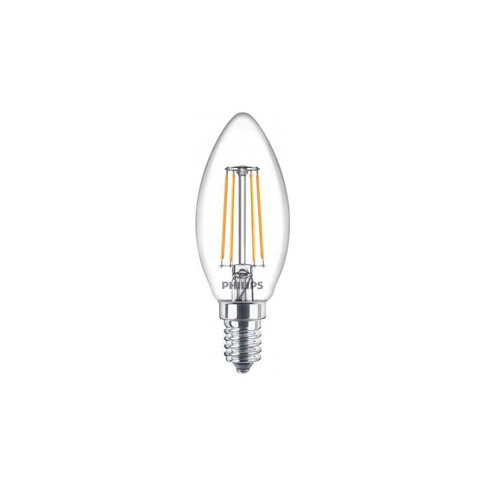 LED E14 B35 Filament Kerzenform klar 4,5W = 40W Kaltweiss 4000K DIMMBAR