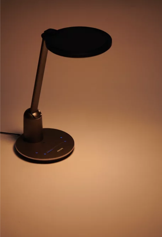 LED Einstein 15W Tischlampe 630lm DSK602 Grau SceneSwitch 2800-5100K DIMMBAR