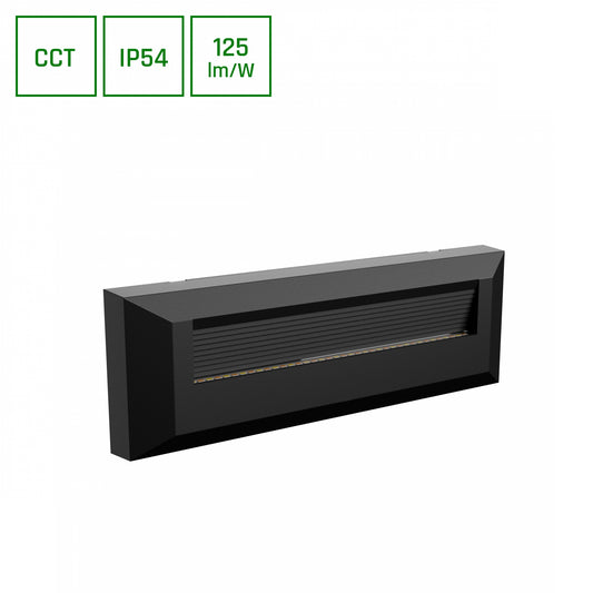 ENCANTA ASYMMETRIC LED Wandleuchte 6W CCT Außenleuchte IP54 Schwarz