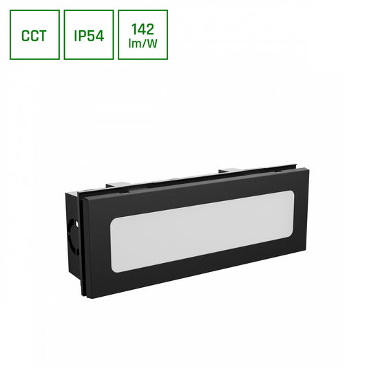 ENCANTA LED Wandeinbauleuchte 6W CCT Außenleuchte IP54 Schwarz