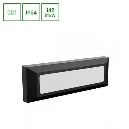 ENCANTA LED Wandleuchte 6W CCT Außenleuchte IP54 Schwarz