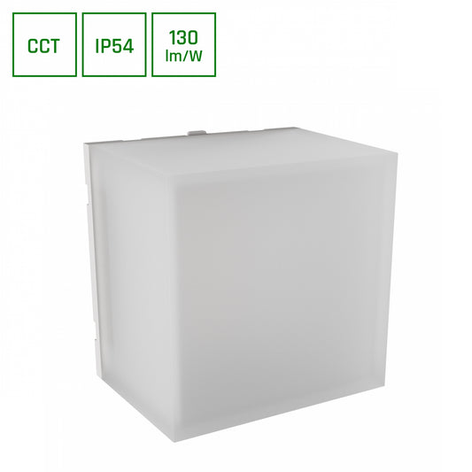 SCATOLLO LED Wandleuchte 5W CCT Außenleuchte IP54 Weiß
