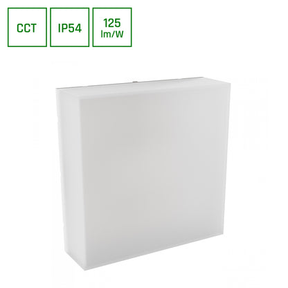 SCATOLO LED Wandleuchte 20W CCT Außenleuchte IP54 Weiß