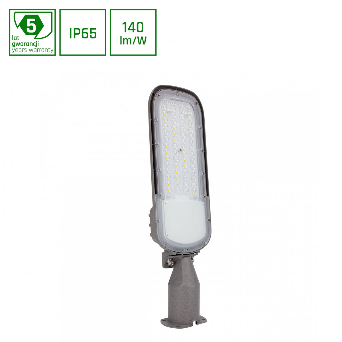 STREETOS 2 STREETLIGHT LED Straßenleuchte 50W Neutralweiß IP65 Grau