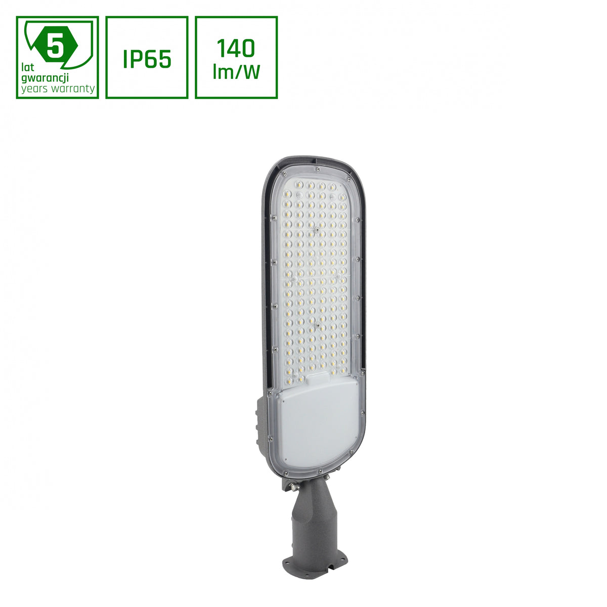 STREETOS 2 STREETLIGHT LED Straßenleuchte 100W 75° Neutralweiß IP65 Grau