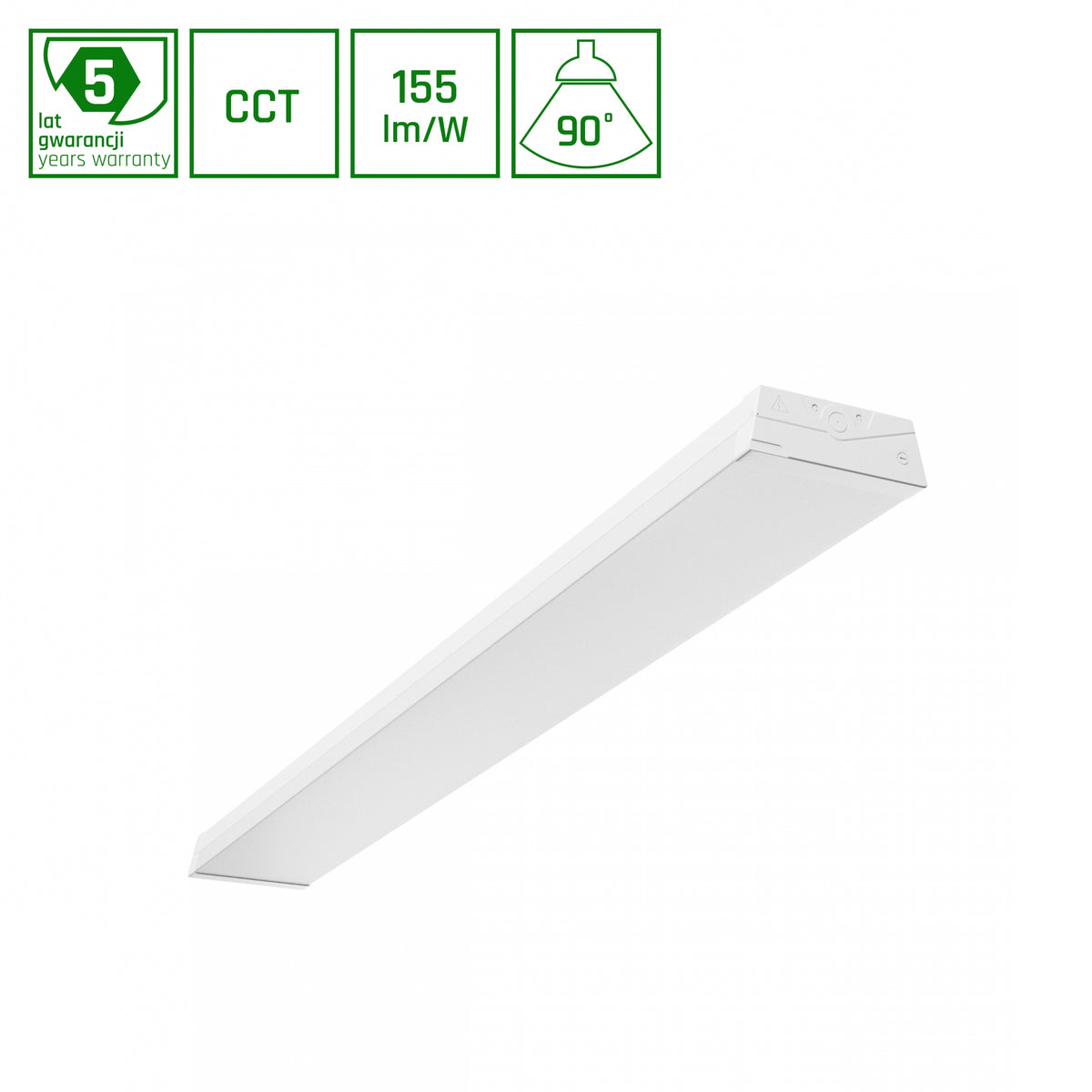 LIMEA COMFORT LED Feuchtraumleuchte 150cm 36W 90° CCT Hermetisch Weiß blendfrei
