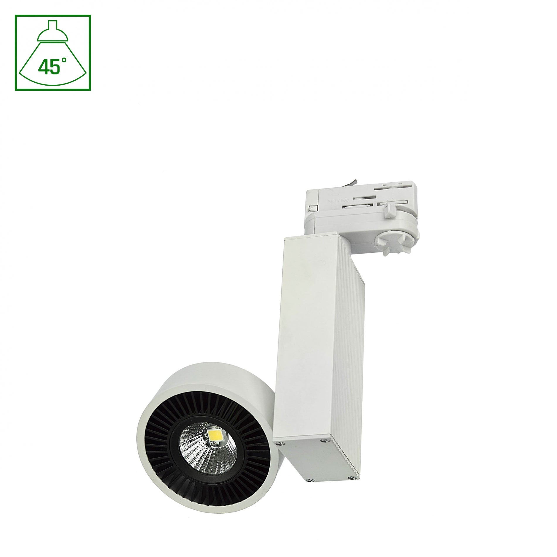 MADARA LED Stromschienenstrahler 3-Phasen 10W 45° Warmweiß Weiß