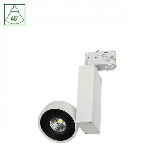 MADARA LED Stromschienenstrahler 3-Phasen 10W 45° Warmweiß Weiß
