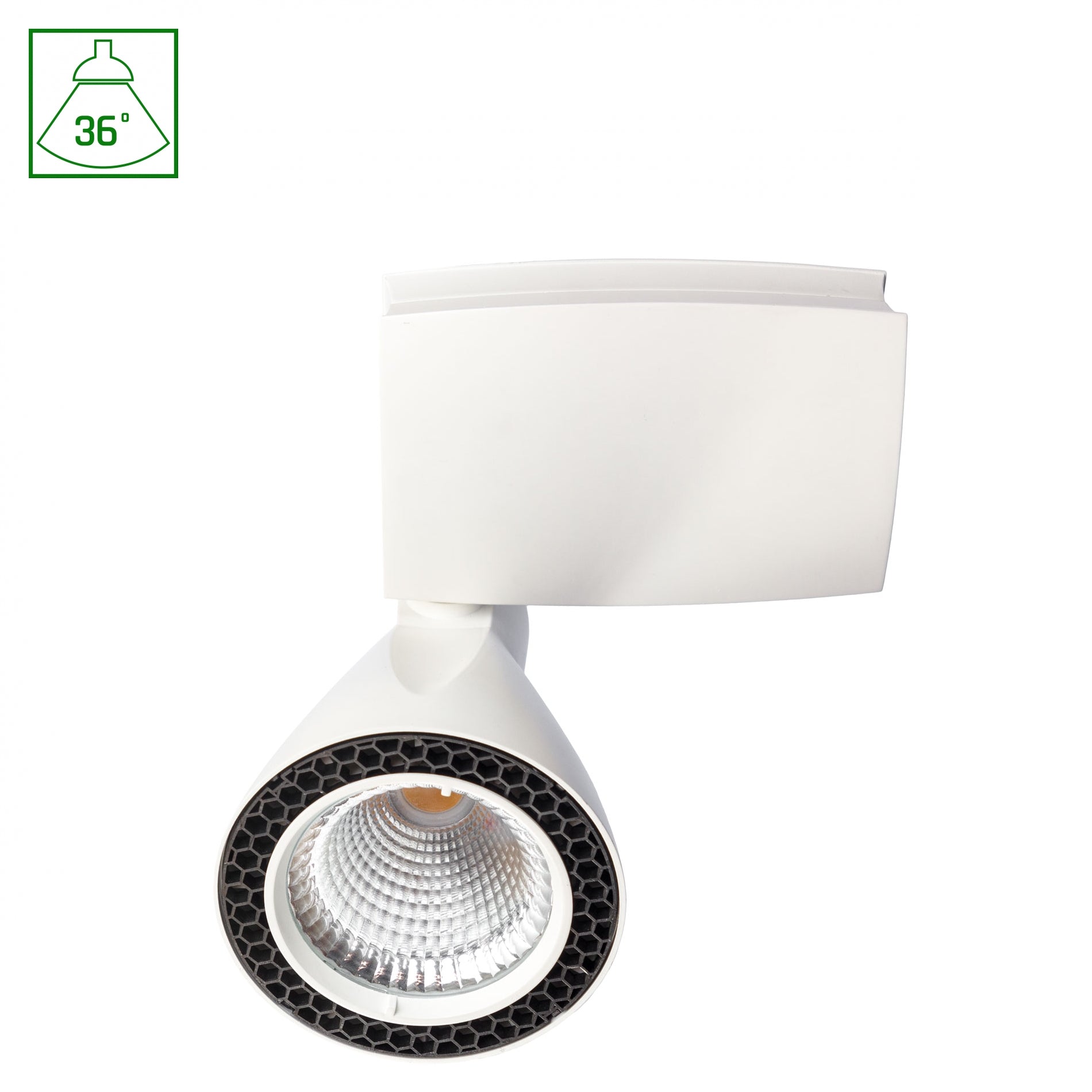 MADARA LED Stromschienenstrahler 3-Phasen 30W 36° Kaltweiß Weiß