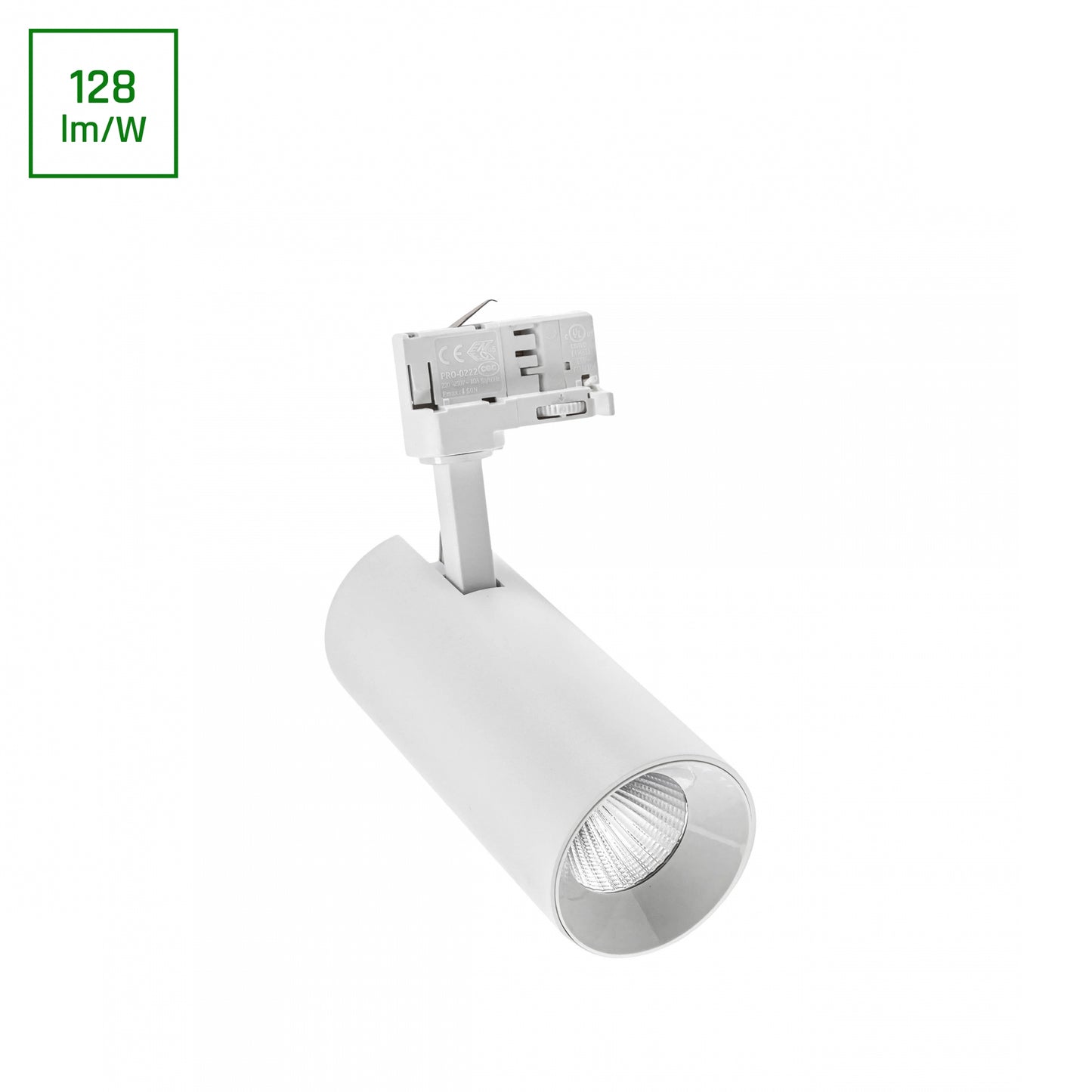 ANDROMEDA LED Stromschienenstrahler 3-Phasen 25W 36° Warmweiß Weiß