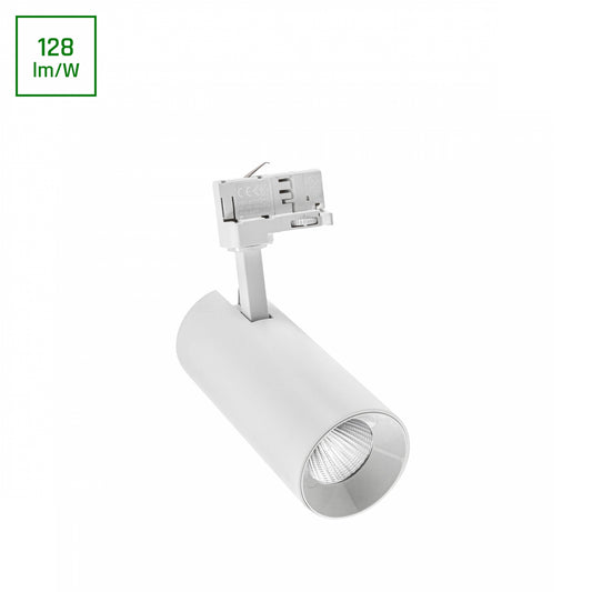 ANDROMEDA LED Stromschienenstrahler 3-Phasen 25W 36° Warmweiß Weiß
