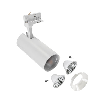 ANDROMEDA LED Stromschienenstrahler 3-Phasen 25W 36° Warmweiß Weiß