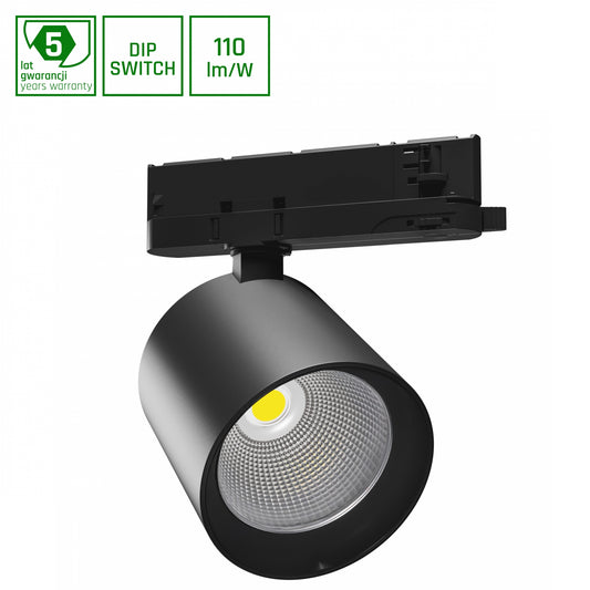 ARTEMIDA MAXI LED Stromschienenstrahler 3-Phasen 32-40W 36/60° Neutralweiß Schwarz