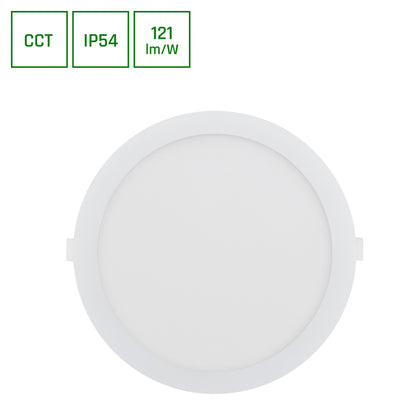 DURE 3 LED Einbaustrahler Ø205mm Badezimmer 24W CCT IP54