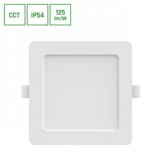 DURE 3 LED Einbaustrahler Spots 125x125mm Badezimmer 12W CCT IP54