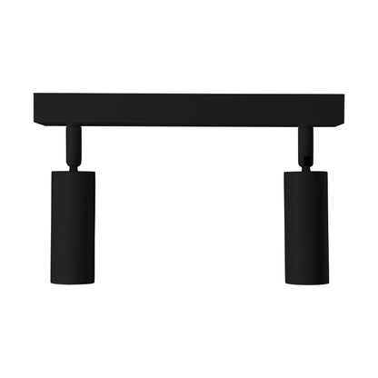 Spectrum LED Deckenleuchte Madara Slim 2x GU10 MR11 schwenkbar IP20 schwarz max. 4W rund