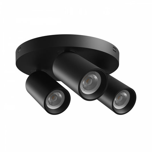 MADARA ALTRO LED Deckenleuchte Ø22cm 3-flammig GU10 Schwarz