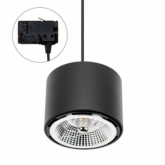 CHLOE AR111 LED Stromschienenstrahler 3-Phasen GU10 Schwarz