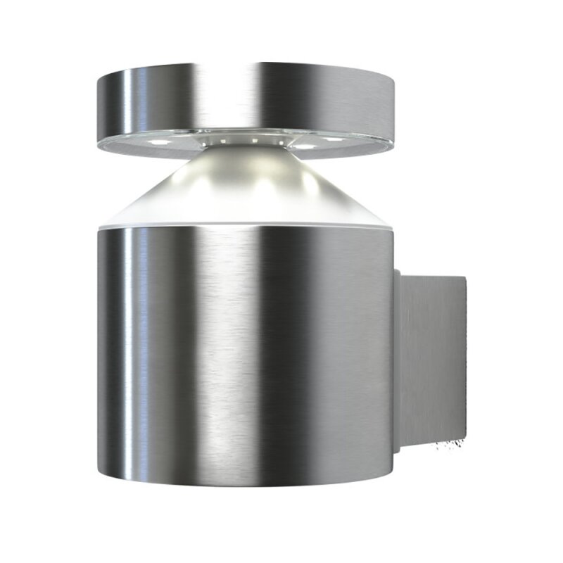 Ledvance LED Außenwandleuchte Endura Style Cylinder Wall IP44 Edelstahl 6W 360lm Warmweiß 3000K