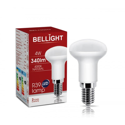 Bellight LED E14 R39 4W = 35W 230V Pilzform 340lm 360° Neutralweiß 4000K