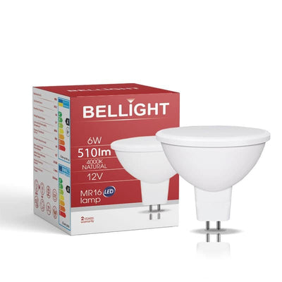Bellight LED GU5,3 MR16 6W = 50W 510lm 12V Reflektor 120° Neutralweiß 4000K