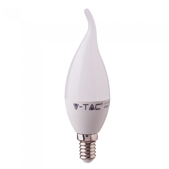 V-TAC LED E14 C37 Windstoß 5,5W = 40W 470lm 200° Kerzenform 230V Neutralweiß 4000K