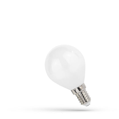 Spectrum LED E14 G45 drop shape filament matt 1W = 10W bulb 230V 90lm 270° warm white 2700K