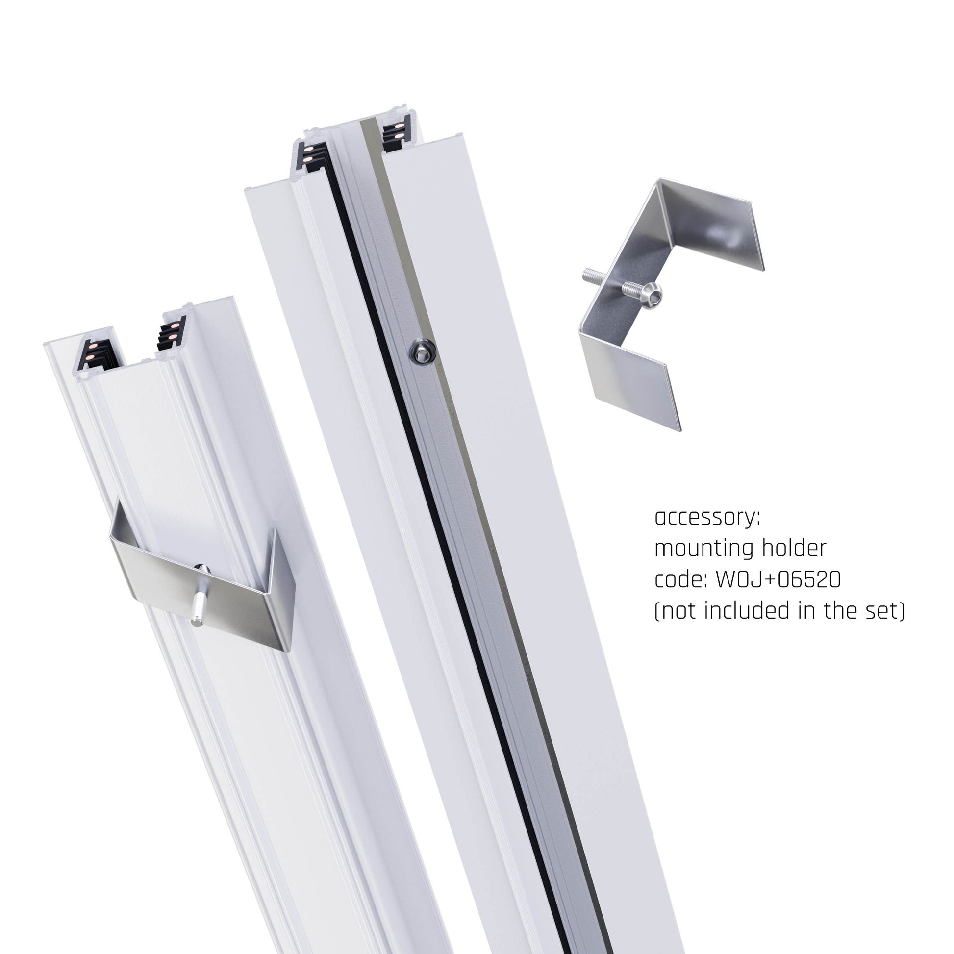 3-Phasen Stromschiene (SPS 2) 1m für Schienensystem Leuchten Strahler IP20 Weiss 100 cm