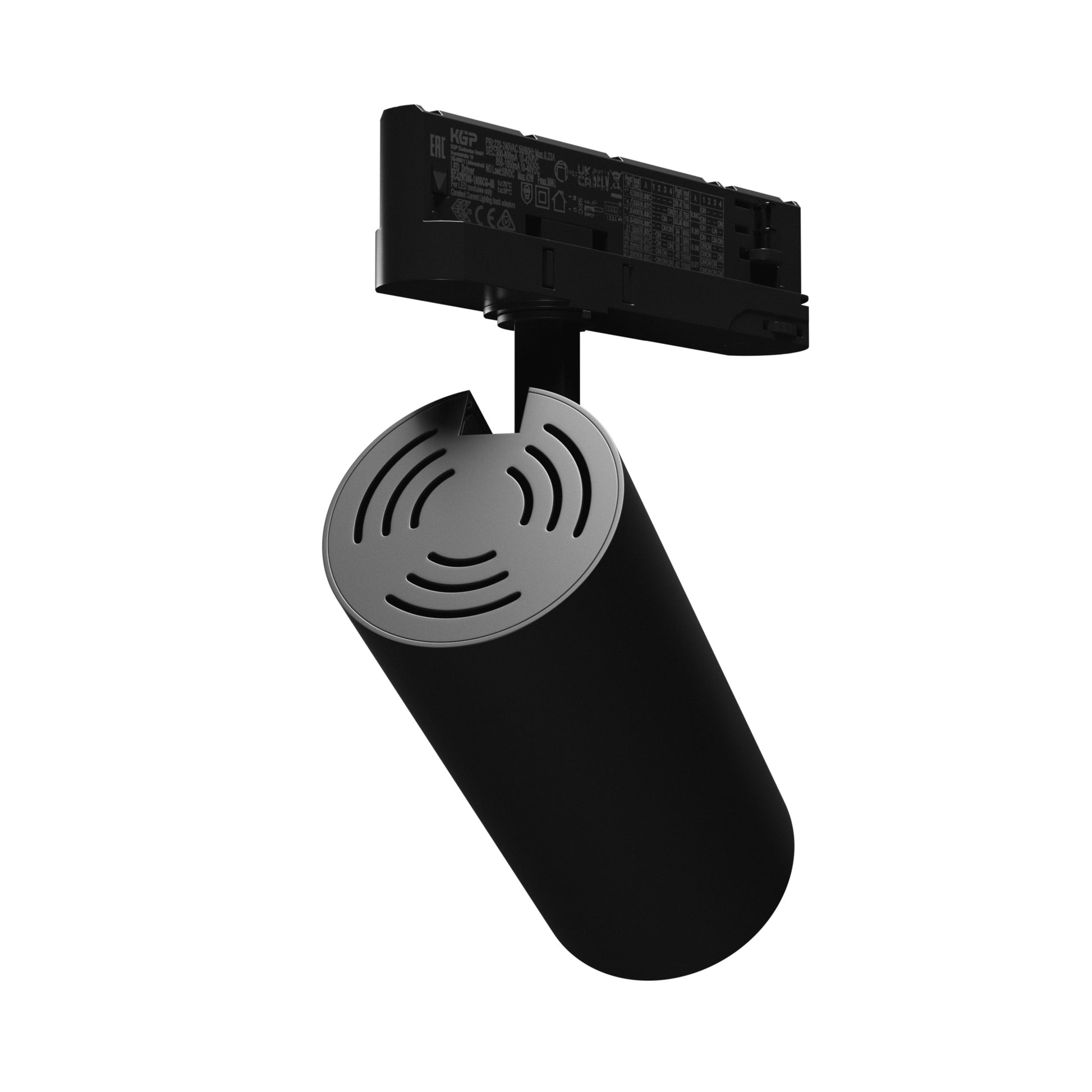LED 3-Phasen Stromschienenstrahler ANDROMEDA 15-27W 3000lm Schwarz 36°/60° 230V IP20 Warmweiss 3000K